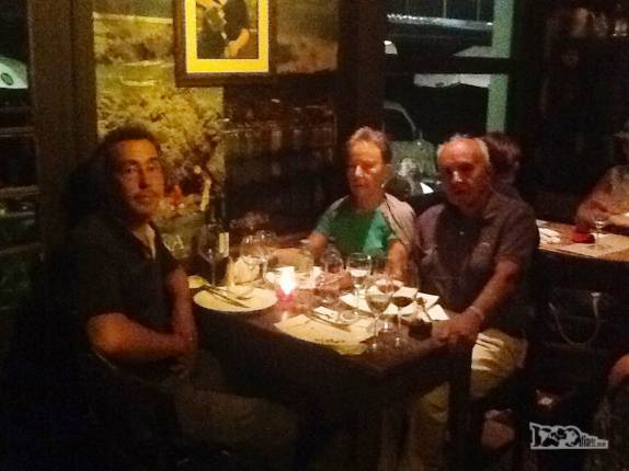 Jantando um delicioso risoto no restaurante La Girardita, em Pocitos, bairro de Montevideo, no Uruguai